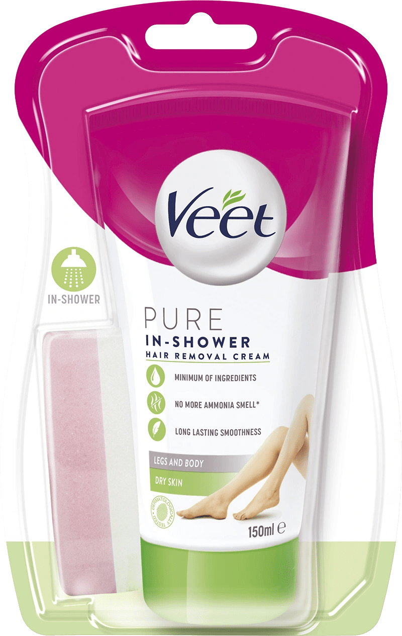 Veet In Shower Hårborttagningskräm för Torr Hud 150 ml Veet