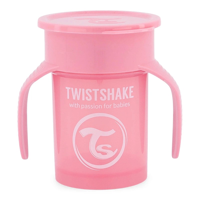 Twistshake 360 Cup 6+ mån Pastel Pink Twistshake