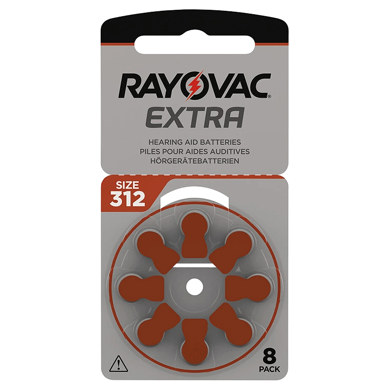 Rayovac Extra Hörapparatsbatterier 312 Brun 8st Rayovac