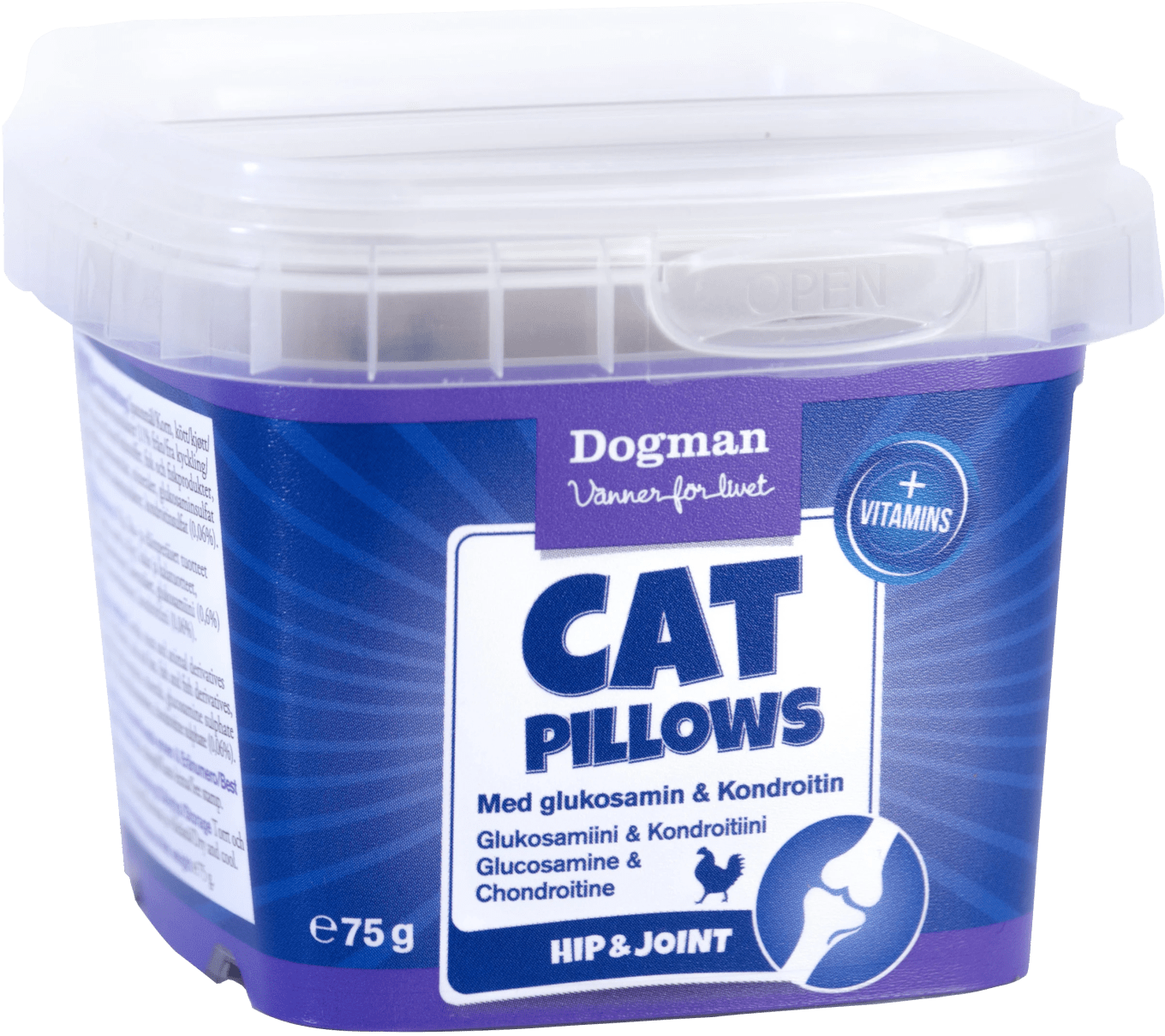 Dogman Cat Pillows Glukosamin + Kondroitin 75 g Dogman