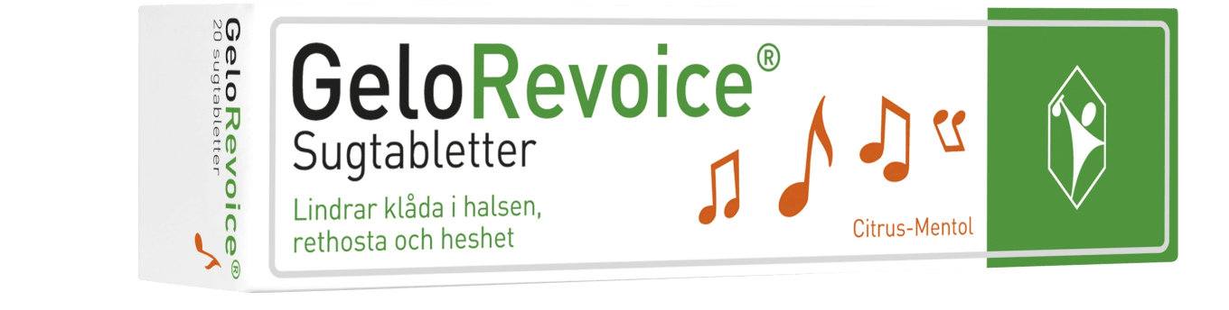 GeloRevoice halstablett 20 st Citrus-Mentol Gelorevoice