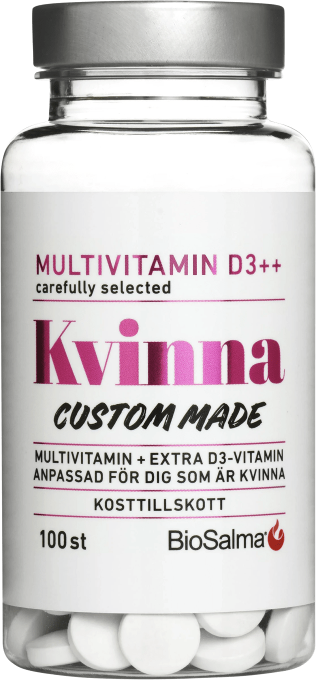 BioSalma Multivitamin Kvinna D-vitamin++ 100 tabletter BioSalma