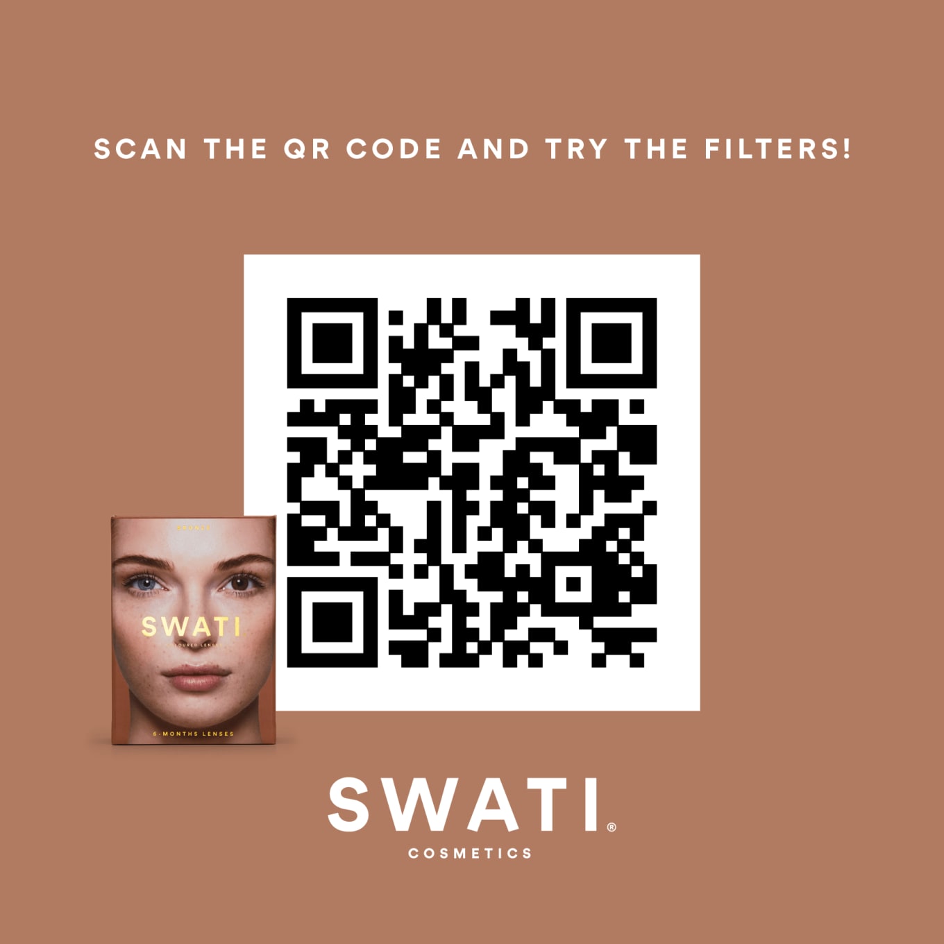 SWATI Cosmetics 1 Month Bronze färgade linser Swati