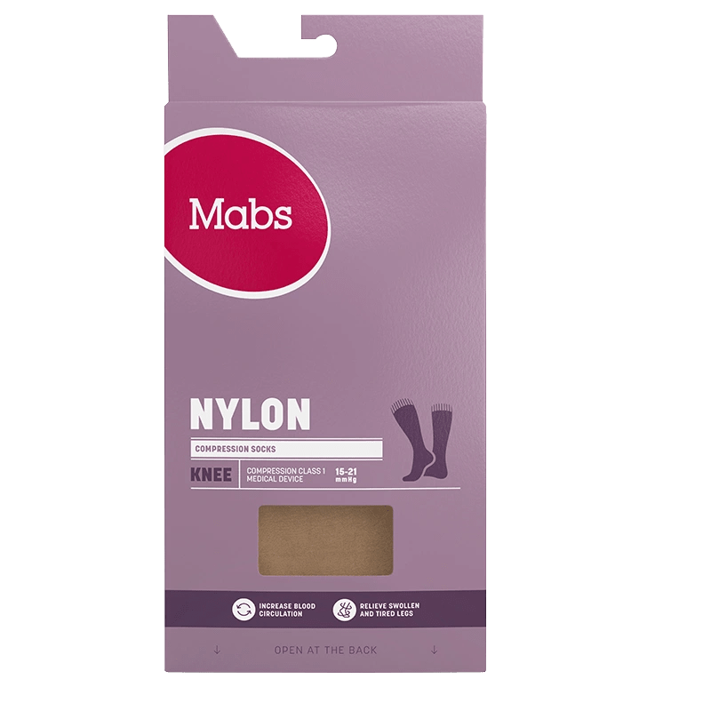Mabs Nylon Knee Tan 1 par M Mabs