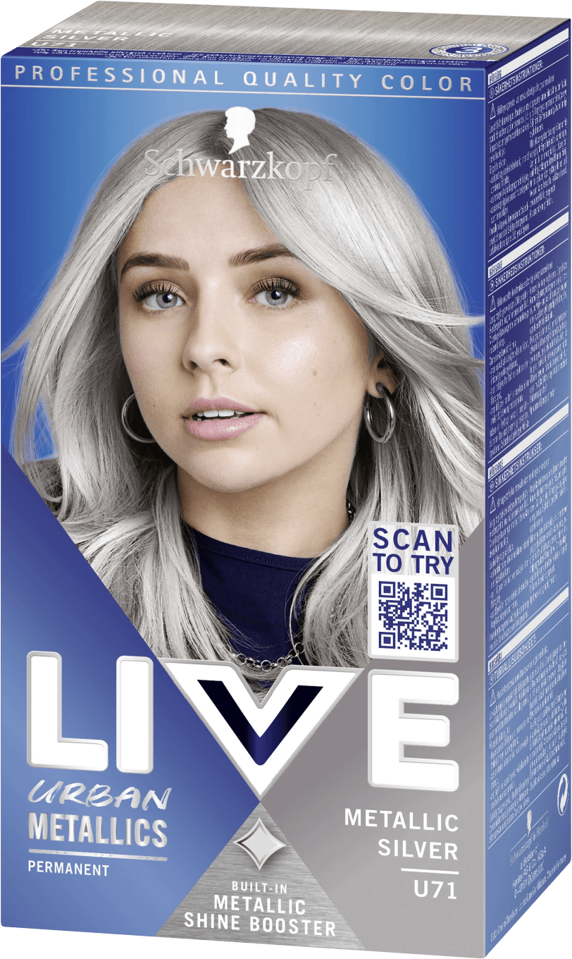 Schwarzkopf Live Intense Color Hårfärg U71 Metallic Silver Schwarzkopf