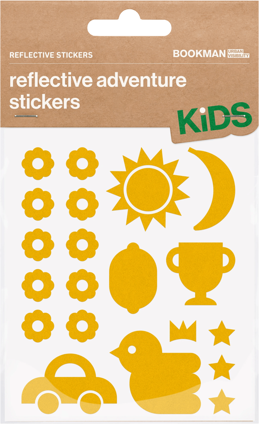 Bookman Reflective Sticker Adventure Yellow Bookman