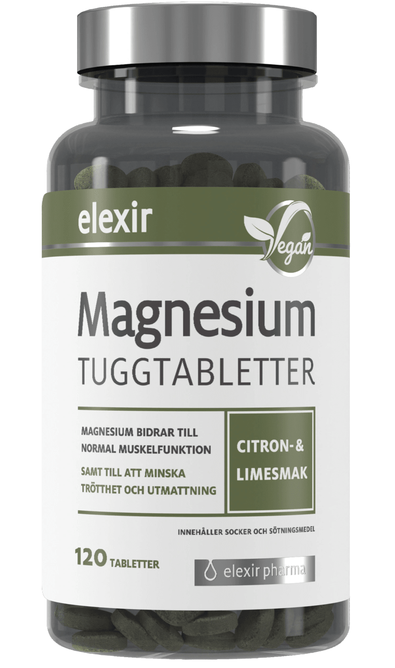 Elexir Magnesium 120 tuggtabletter Elexir Pharma