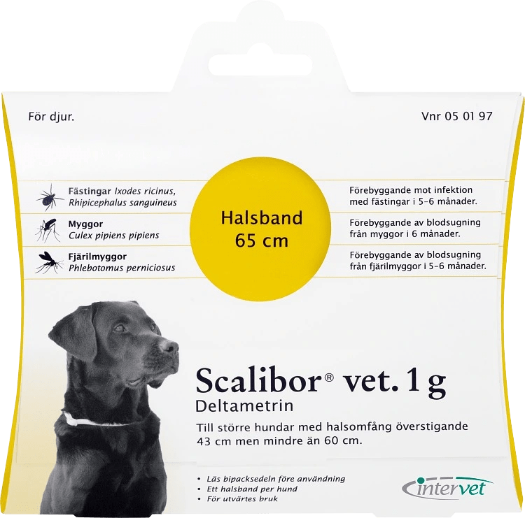 Scalibor vet. hundhalsband 1 g 60 cm Scalibor