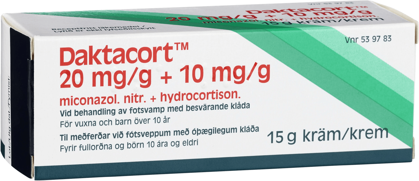 Daktacort kräm 20 mg/g + 10 mg/g 15 g Daktacort