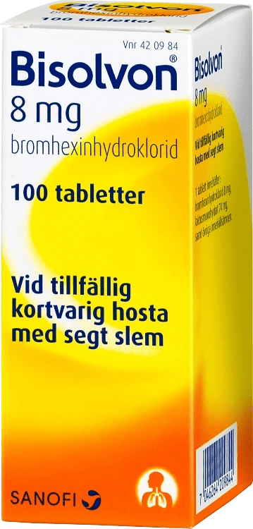 Bisolvon tablett 8 mg 100 st Bisolvon