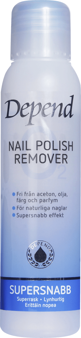 Depend Nagellacksremover O2 Blå 100 ml Depend