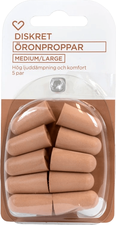 Hjärtats öronproppar medium/large 5 par Hjärtats