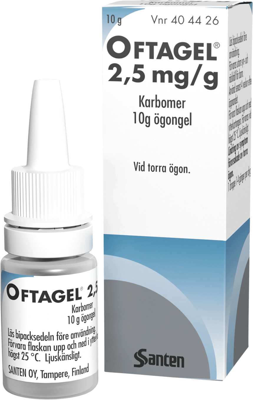 Oftagel ögongel 2,5 mg/g 10 g Oftagel