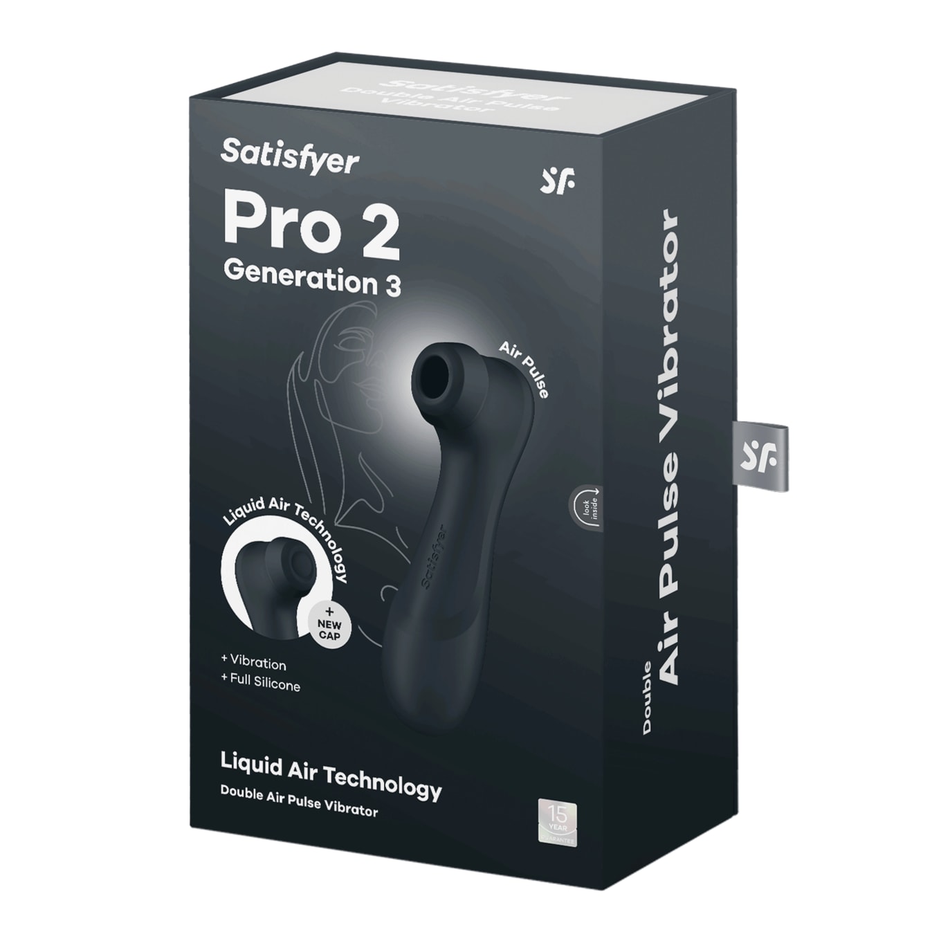 Satisfyer Pro 2 Generation 3 Lufttrycksvibrator Black Satisfyer