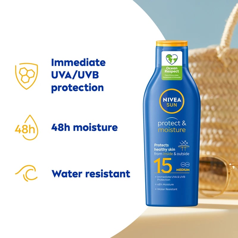 Nivea Sun Protect & Moisture Lotion SPF 15 200 ml Nivea