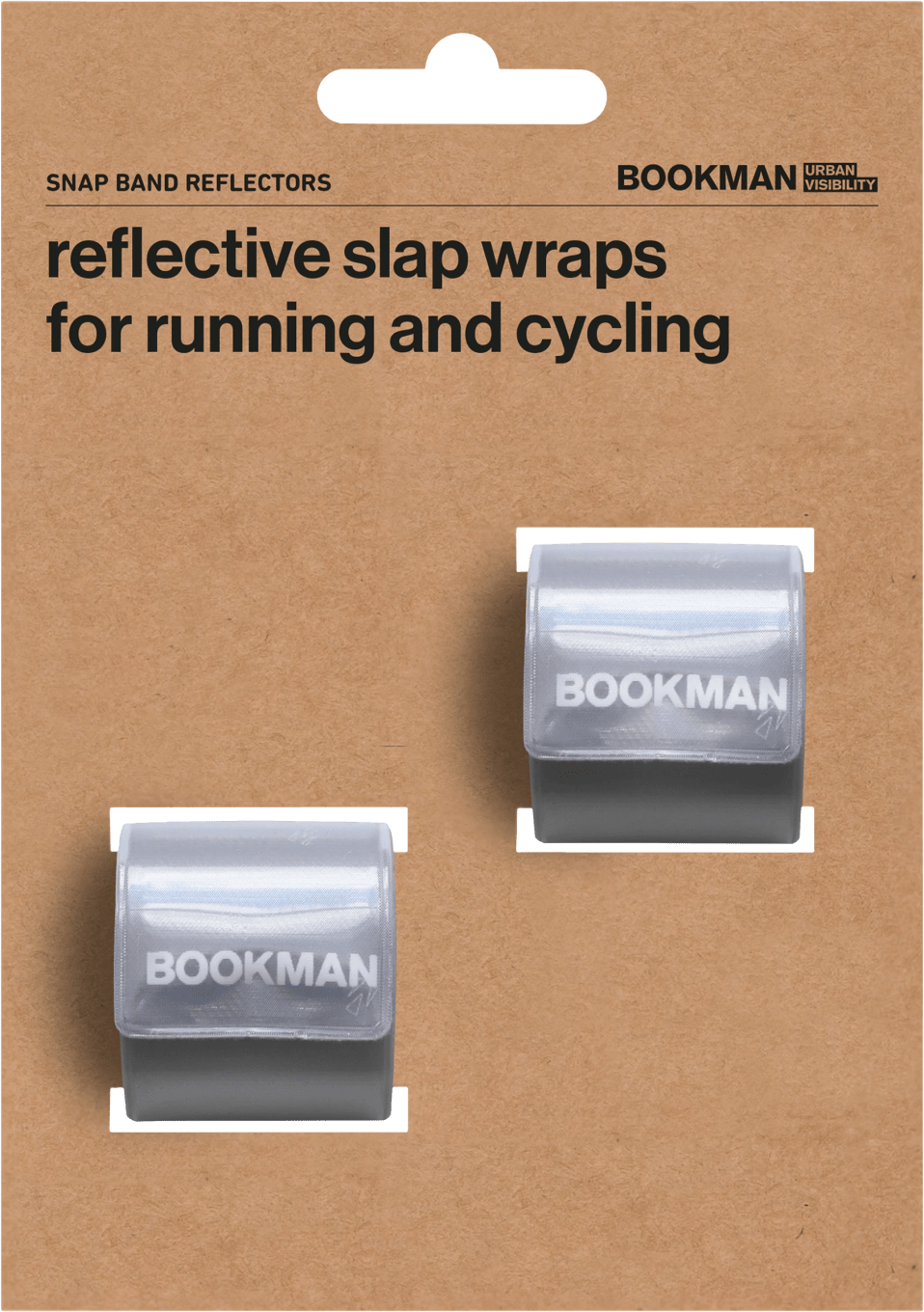 Bookman Snap Band Reflectors White 2-pack Bookman