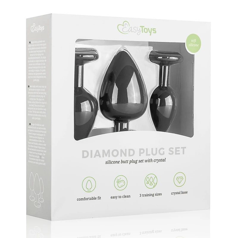 EasyToys Diamond Butt Plug Set 3 st Easytoys