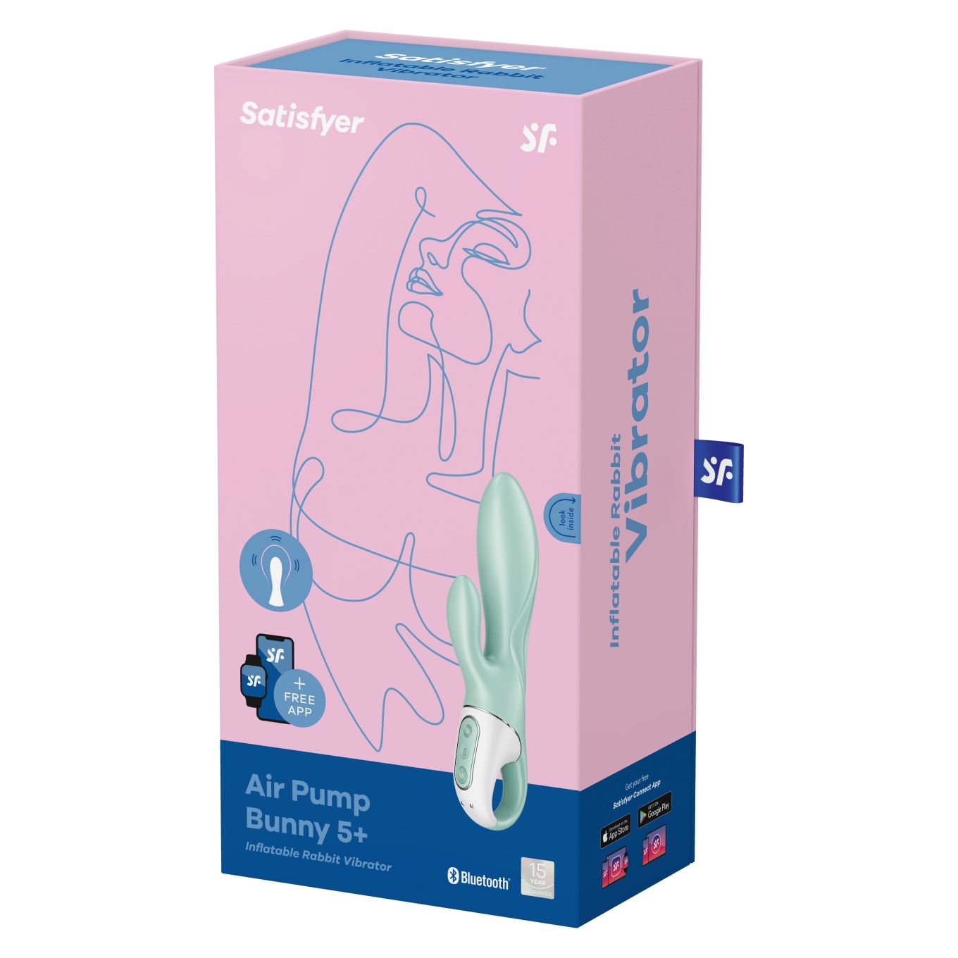 Satisfyer Air Pump Bunny 5+ Rabbitvibrator Mint Satisfyer