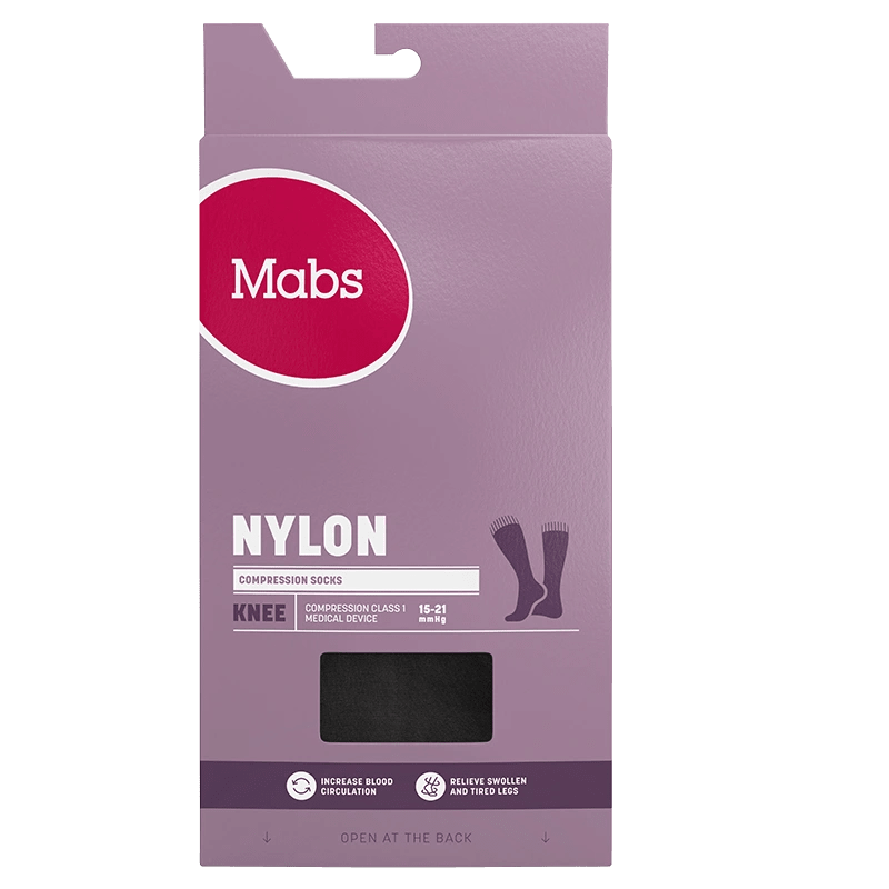 Mabs Nylon Knee Wide Black 1 par L Mabs