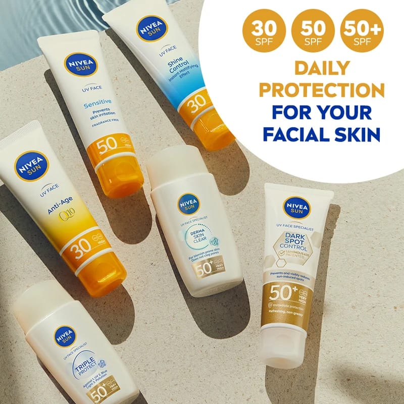 Nivea Sun UV Face Soothing Sensitive Cream SPF50 50 ml Nivea