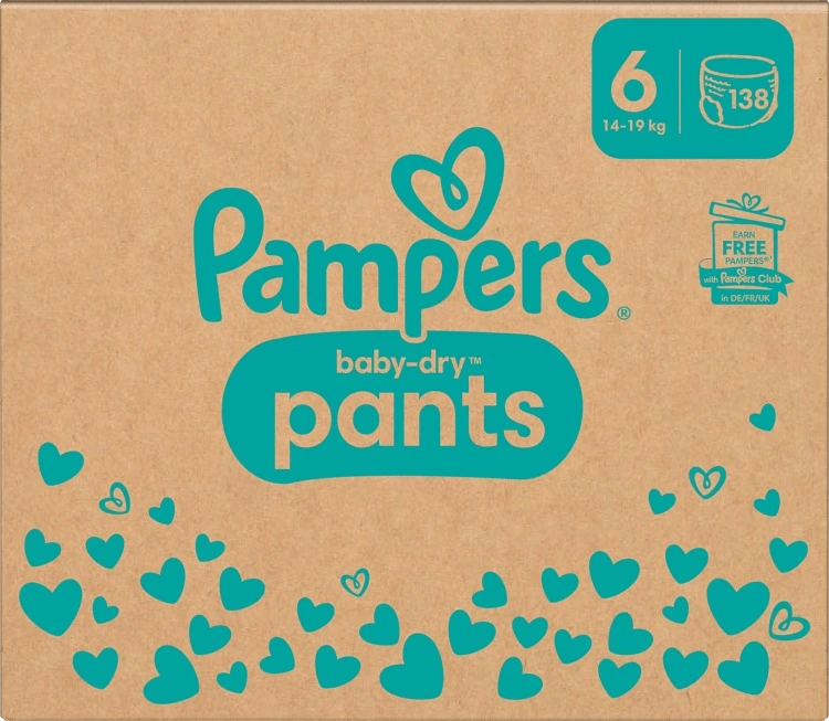 Pampers Baby-Dry stl 6 15 kg+ 138 st Pampers