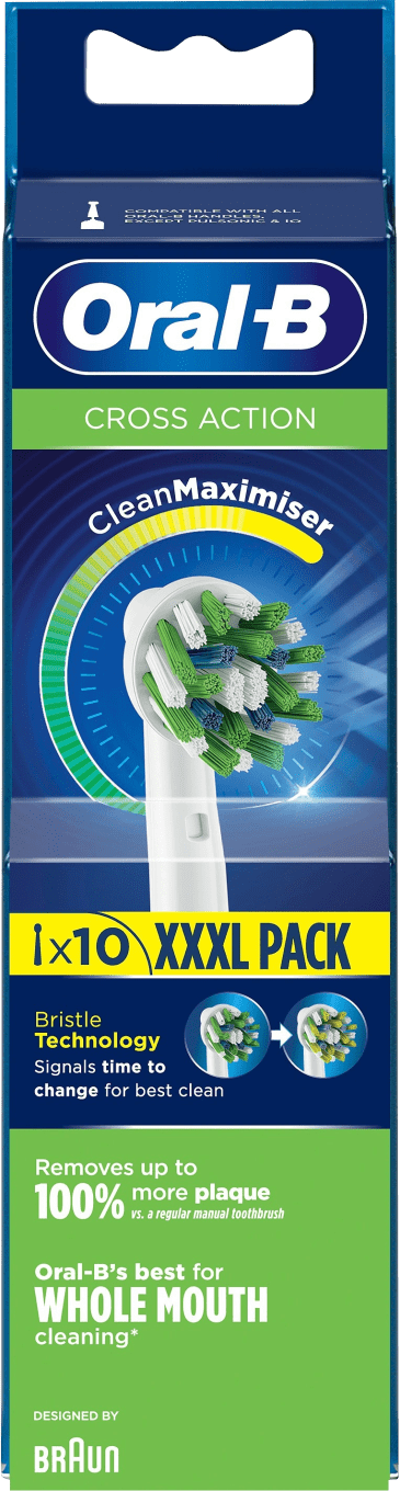 Oral-B Cross Action Borsthuvud 10 st Oral-B