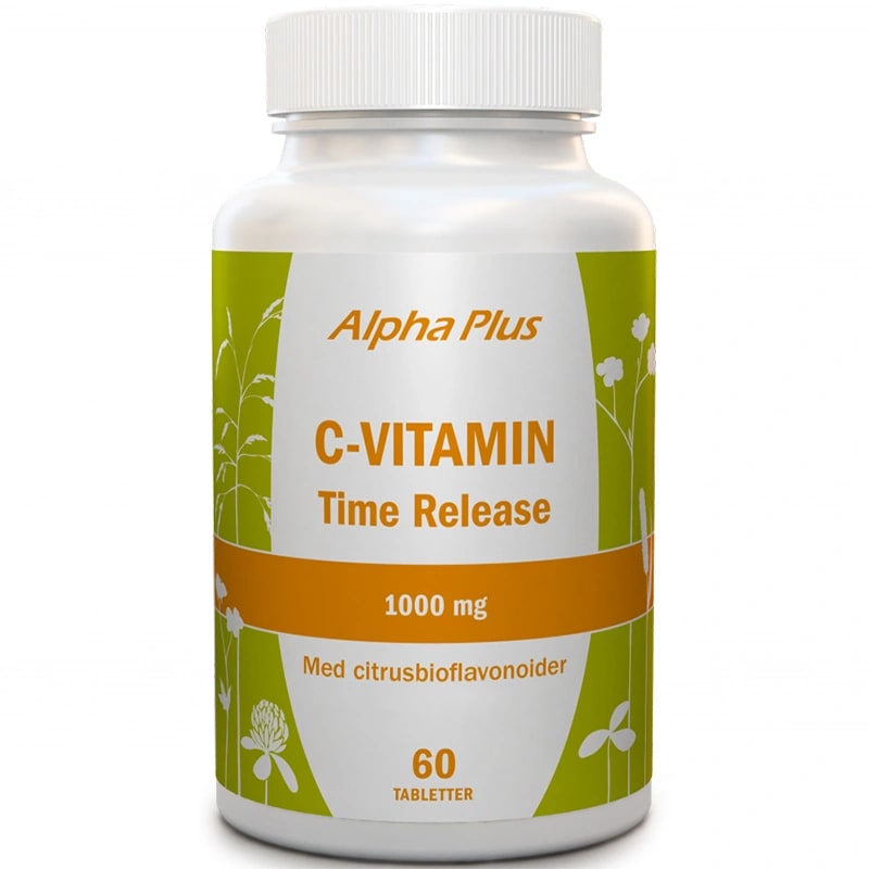 Alpha Plus C-vitamin Time Release 1000 mg 60 tabletter Alpha Plus