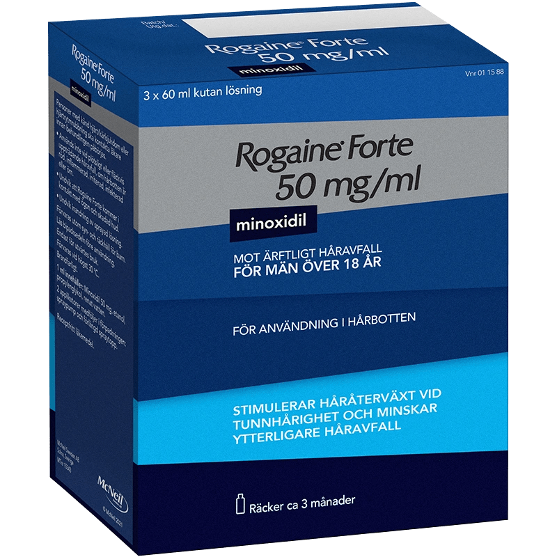 Rogaine Forte lösning 50 mg/ml 3x60 ml Rogaine