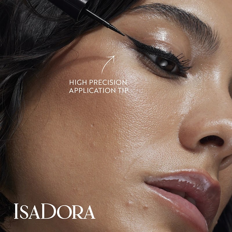 IsaDora Glossy Eyeliner Waterproof 2,5 ml 40 Chrome Black IsaDora