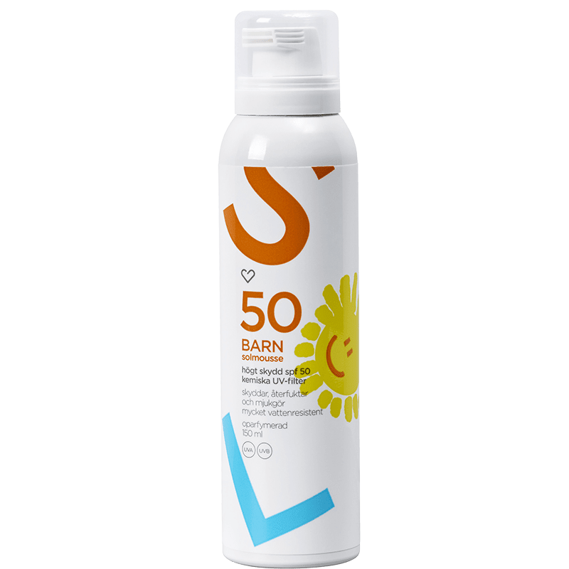 Hjärtats Solmousse Barn Oparfymerad SPF50 150 ml Hjärtats