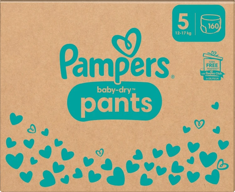 Pampers Baby-Dry stl 5 12-17 kg 160 st Pampers