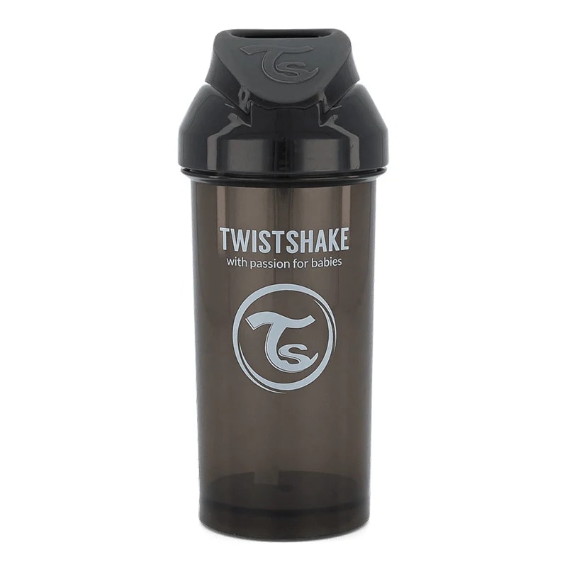 Twistshake Straw Cup 360 ml 6+ mån Black Twistshake