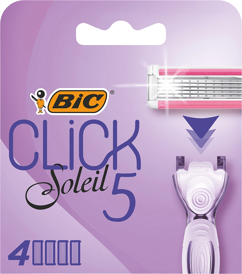 BIC Soleil Click 5 rakbladsrefill 4 st BIC