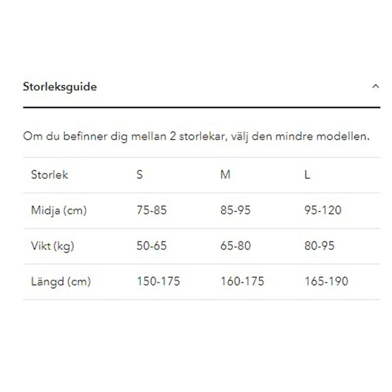 Swedish Posture Ländryggsbälte Stabilize S Swedish Posture