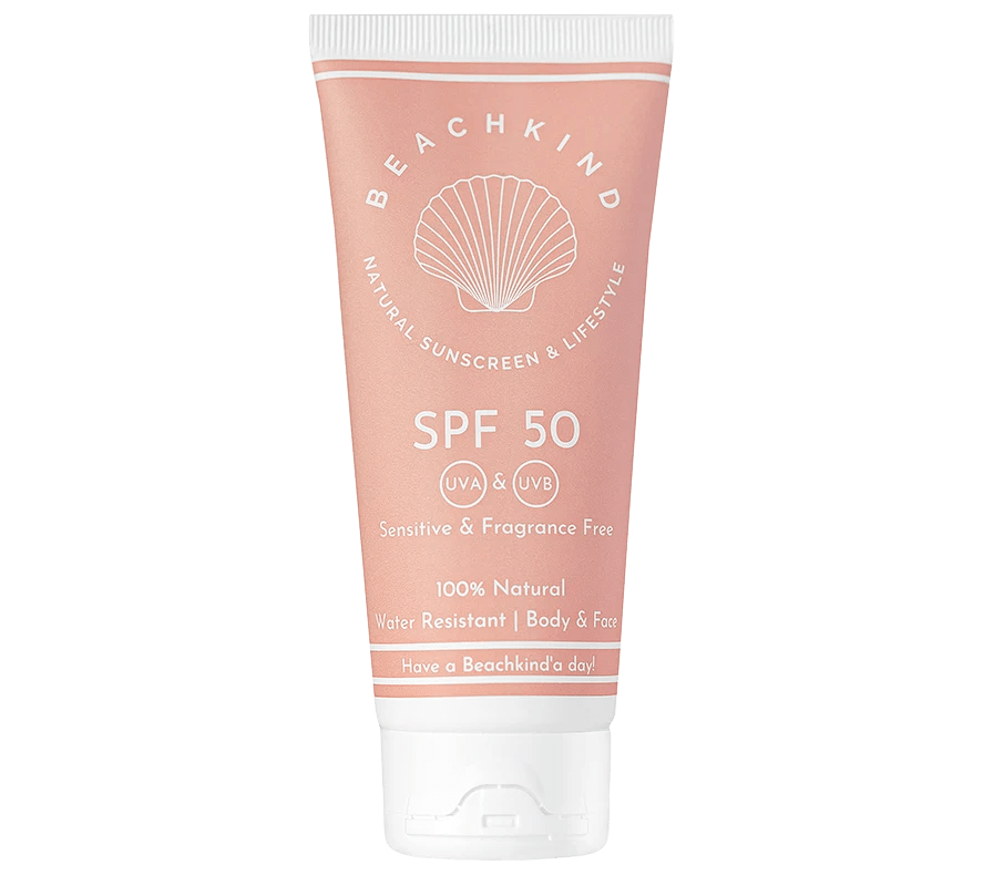 Beachkind Natural Sunscreen Sensitive Fragrance Free SPF50 100 ml Beachkind
