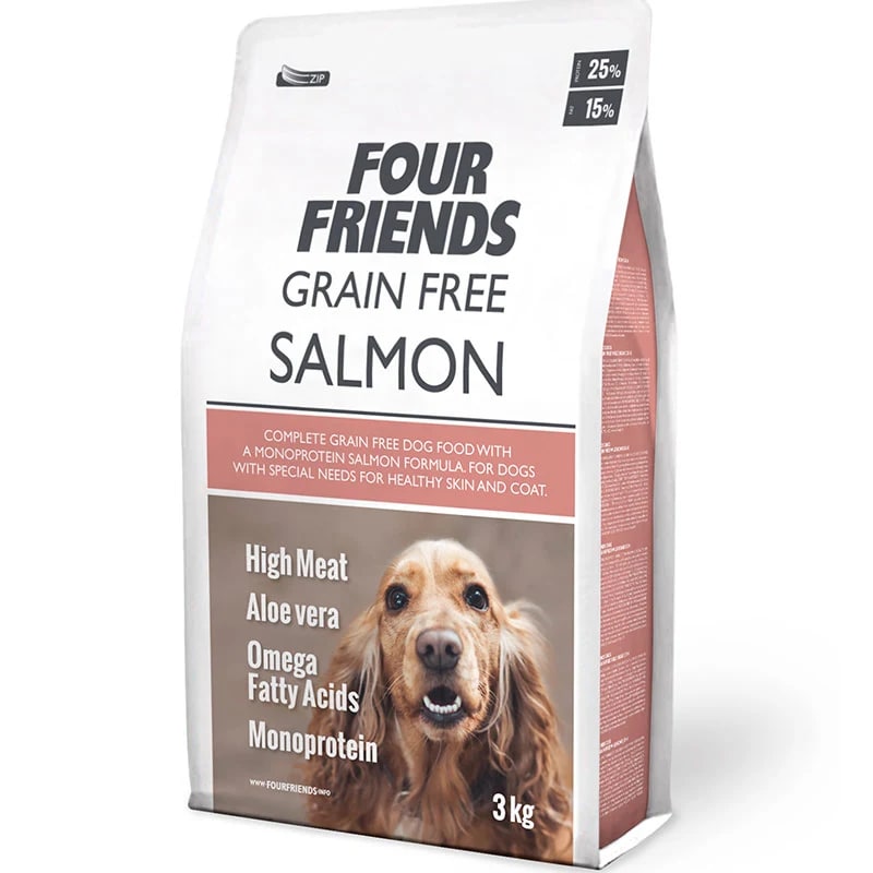 FourFriends Dog Grain Free Salmon 3 kg fourfriends