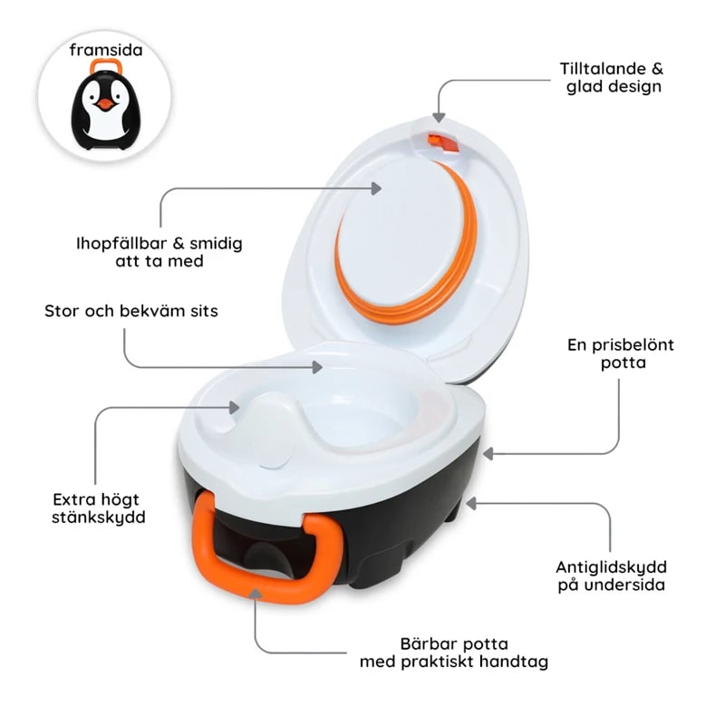 My Carry Potty Bärbar Potta Pingvin Mycarrypotty