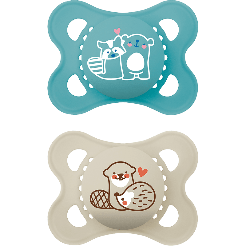 MAM Original Napp 0-6 mån Silk 2-pack Blå Mam