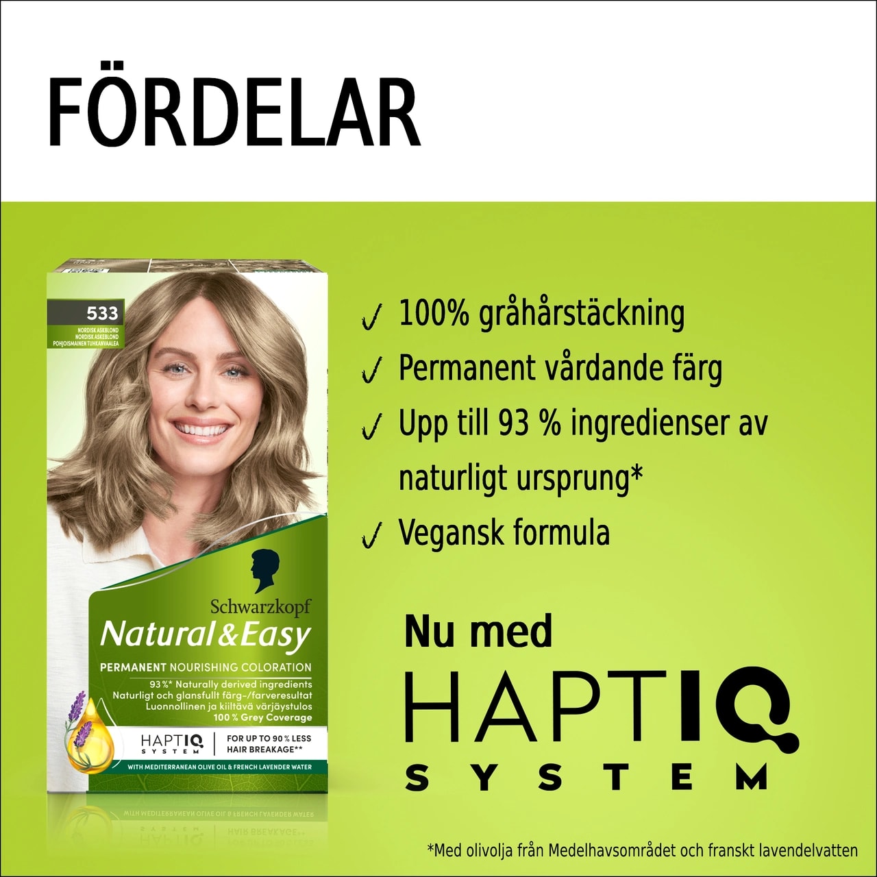 Schwarzkopf Natural & Easy Hårfärg 533 Askblond Schwarzkopf