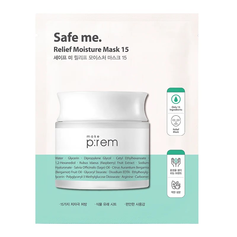 Make P:rem Safe me Relief moisture mask 15 25g Makeprem