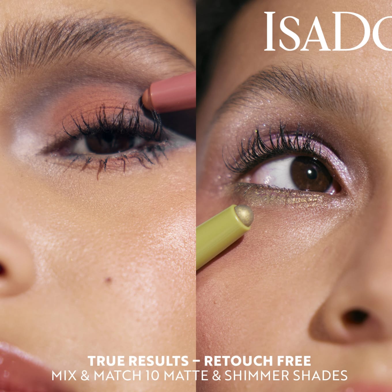 IsaDora The Matte Eyeshadow Stick Longwear & Water-Resistant 1,2 g 60 Bare Beige IsaDora