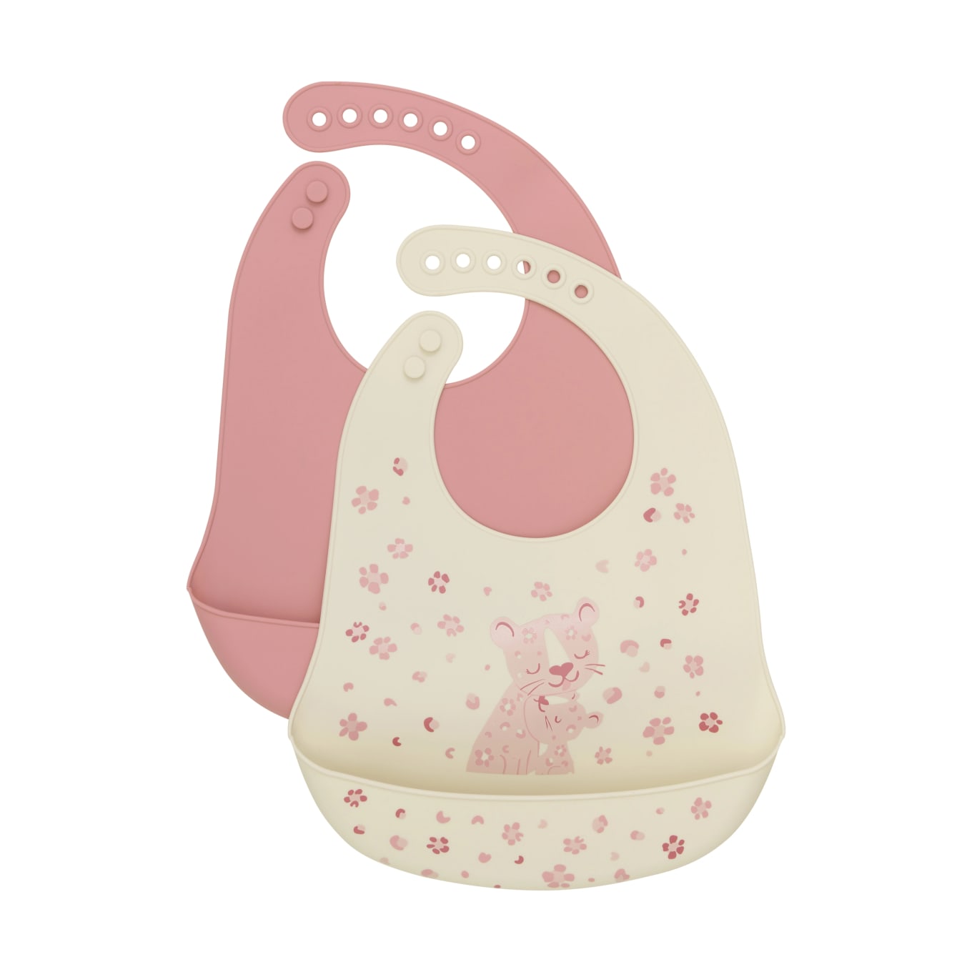CeLaVi Silicon Bib Brandied Apricot 2-pack Celavi