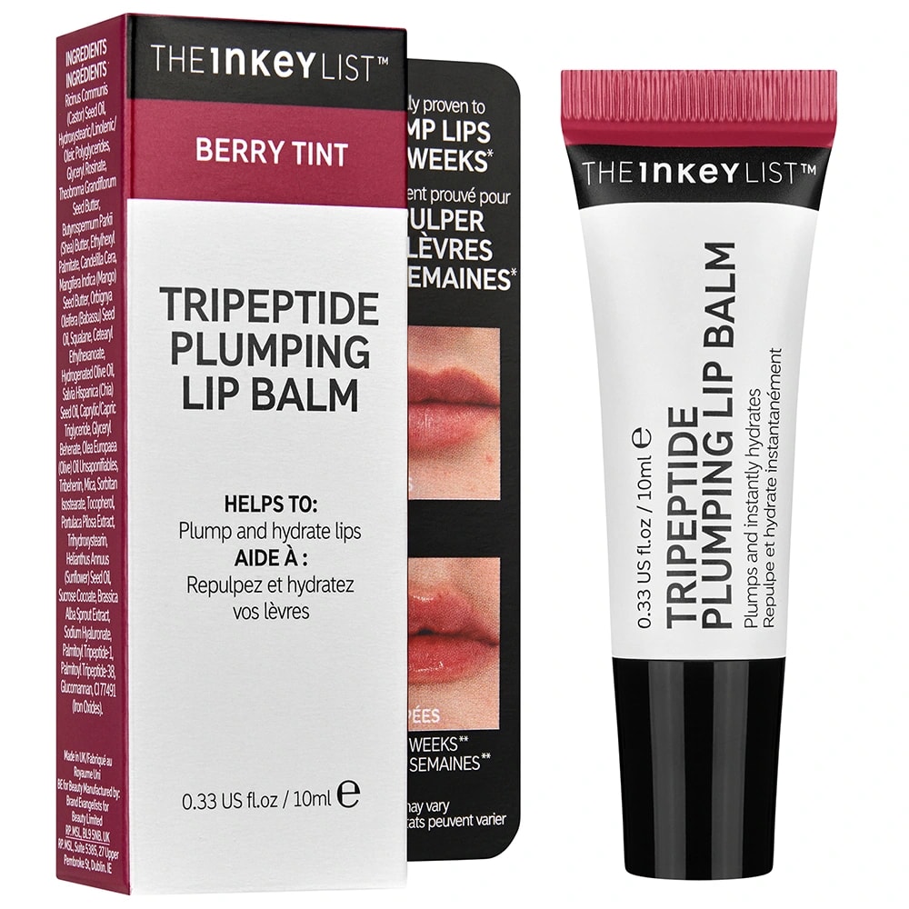The Inkey List Tripeptide Plumping Lip Balm 10 ml Berry The Inkey List 