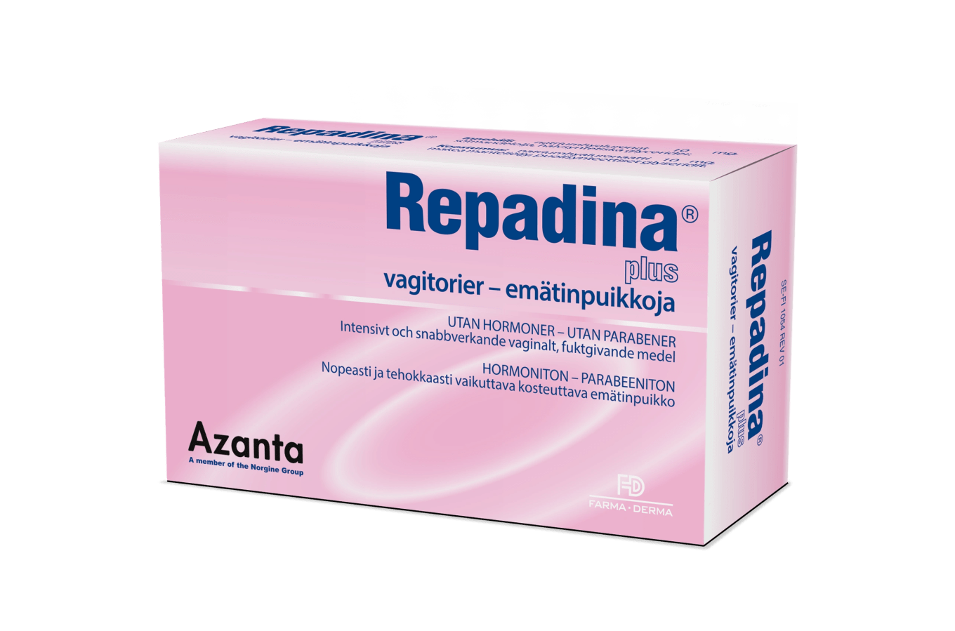 Repadina plus vagitorier 10 st Repadina