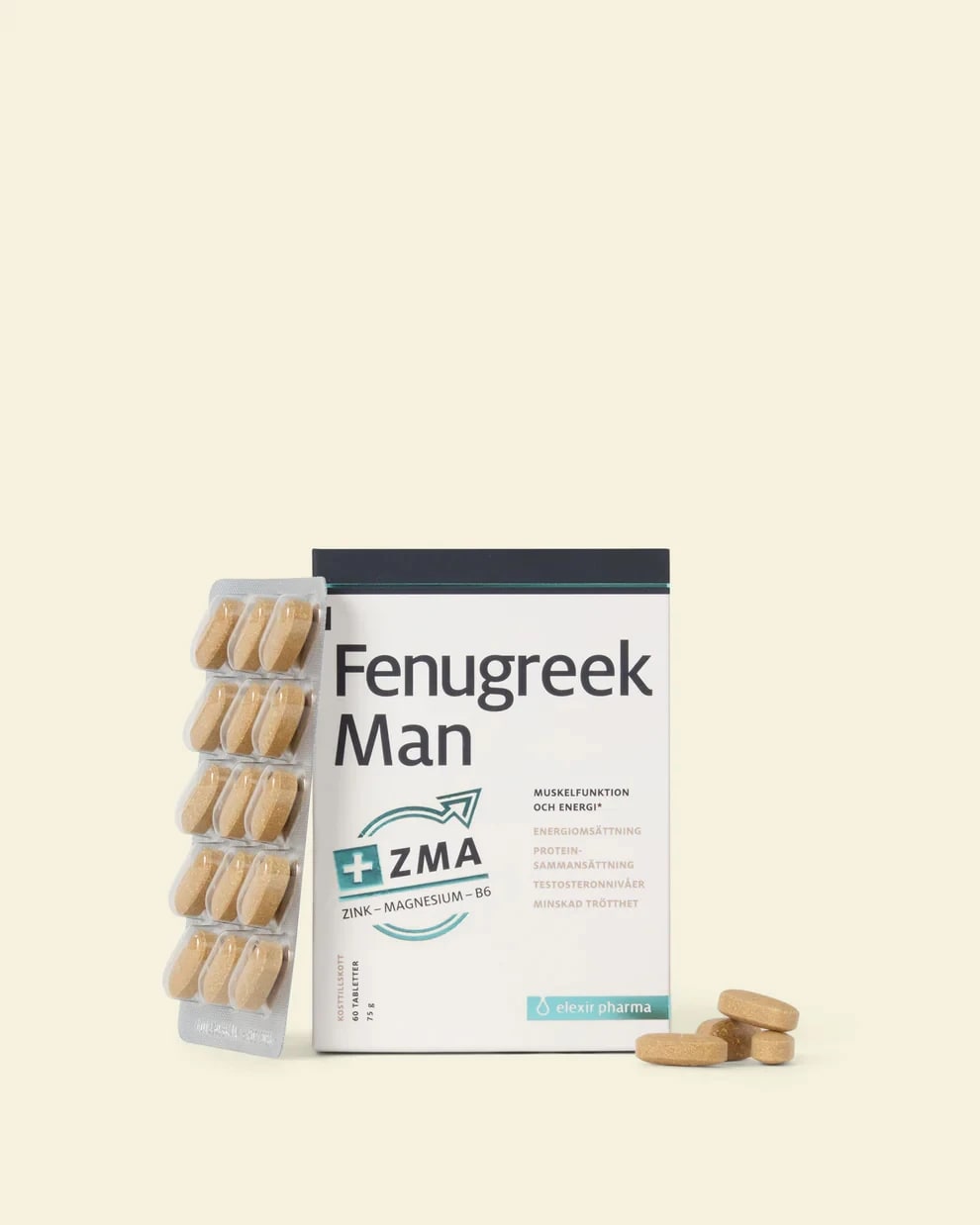 Elexir Pharma Feenugreek Man Plus ZMA 60 tabletter Elexir Pharma