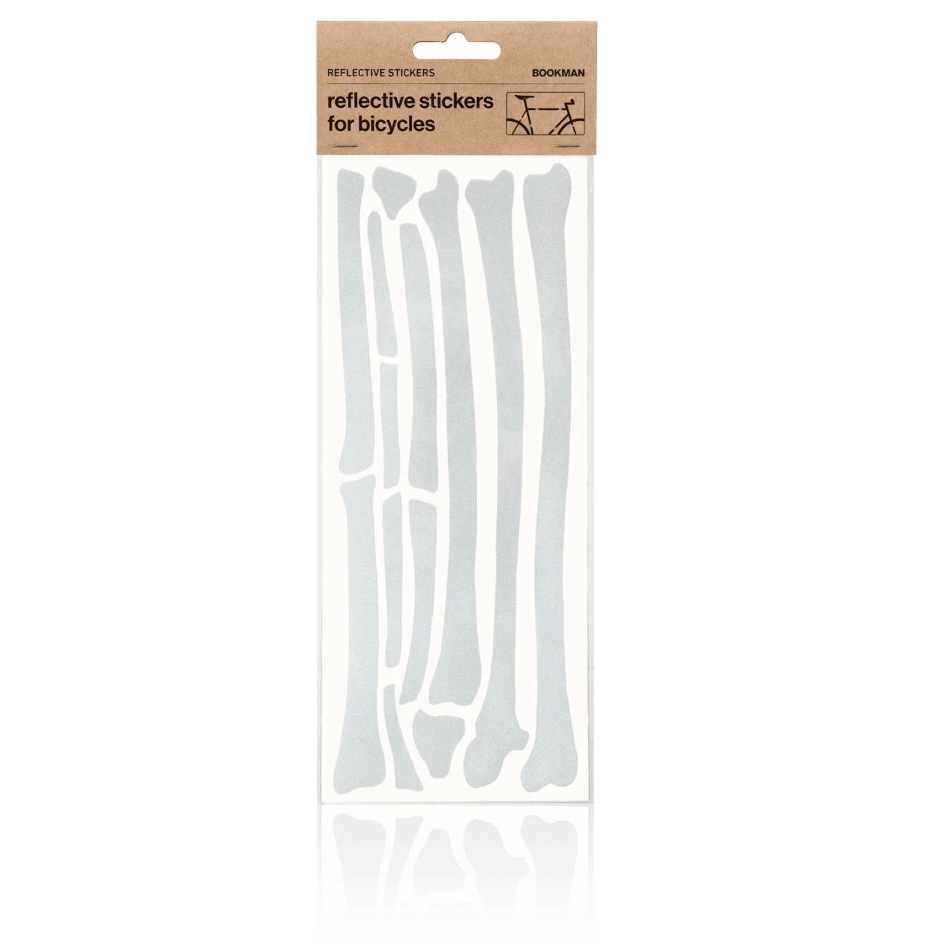 Bookman Reflective Bone Stickers White Bookman