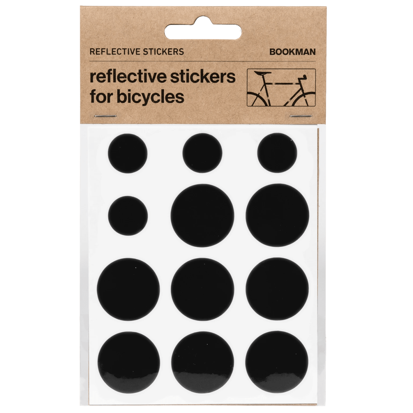 Bookman Sticky Reflectors Black Bookman