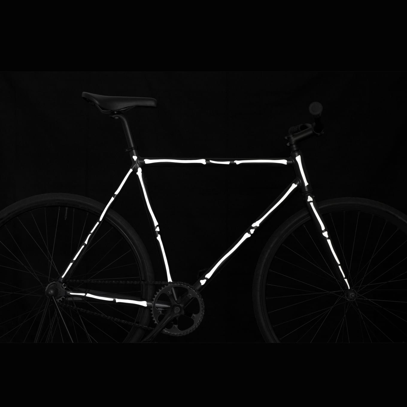 Bookman Reflective Bone Stickers White Bookman