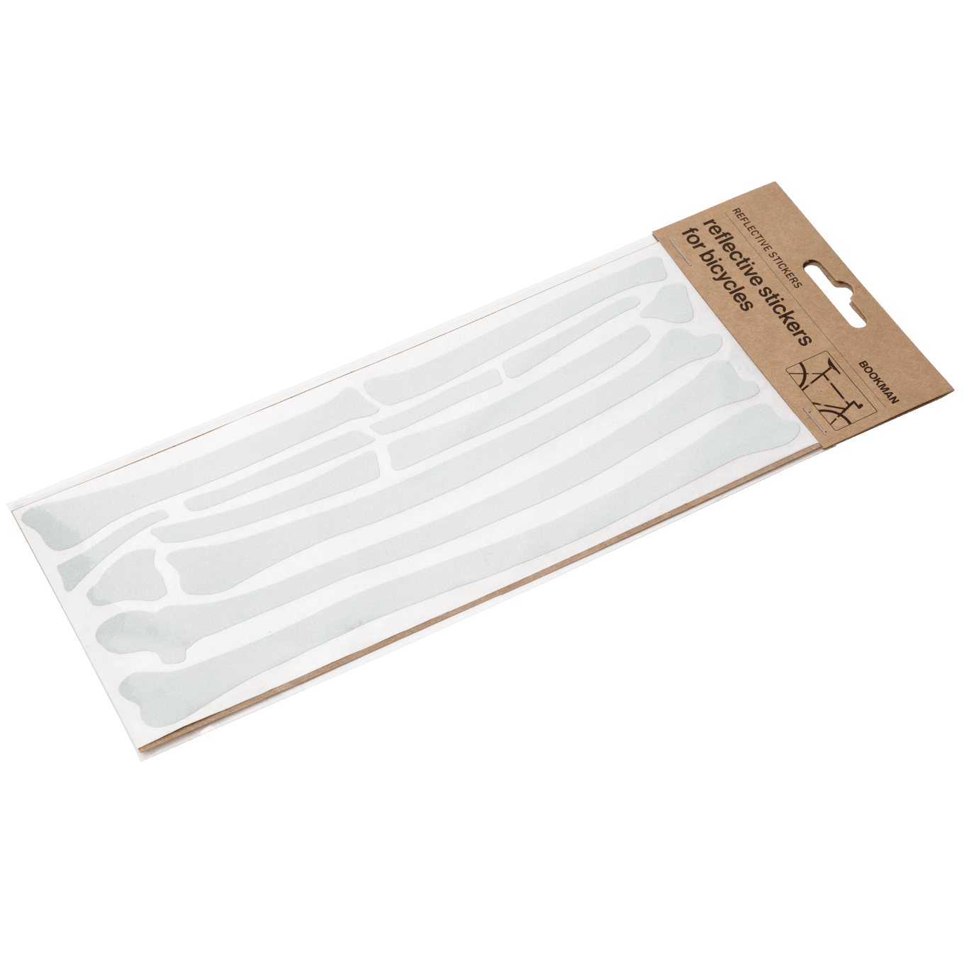 Bookman Reflective Bone Stickers White Bookman