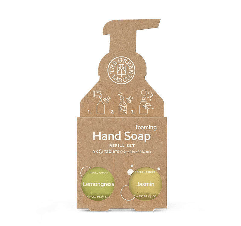 The Green Lab Hand Soap Tabs Lemongras & Jasmine 4x125ml The Green Lab